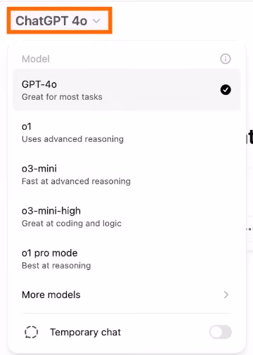 model chatgpt
