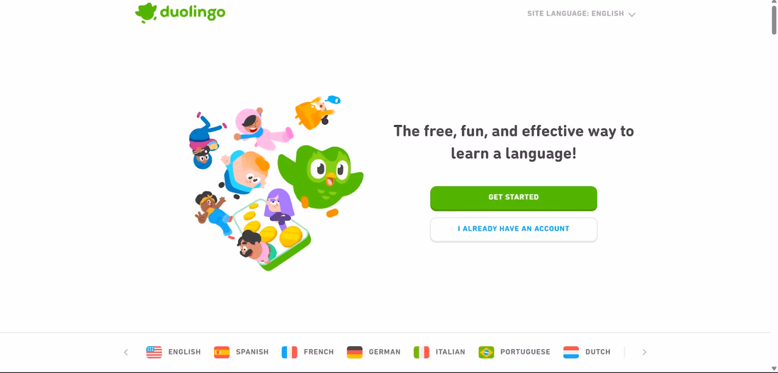 AI bahasa inggris: dulingo