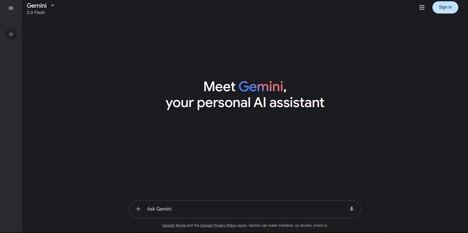 AI bahasa inggris: gemini