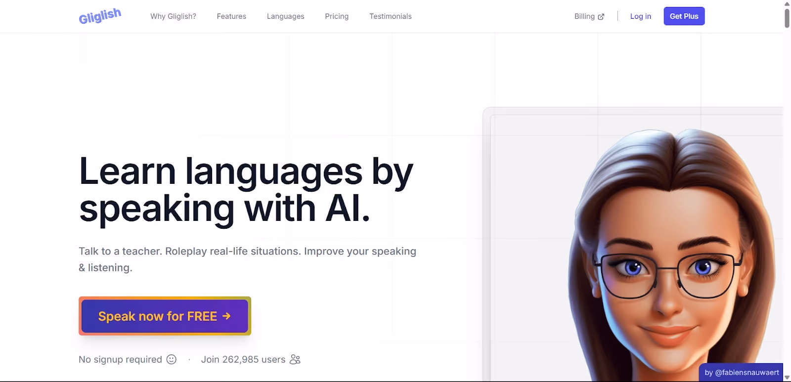AI bahasa inggris: gliglish