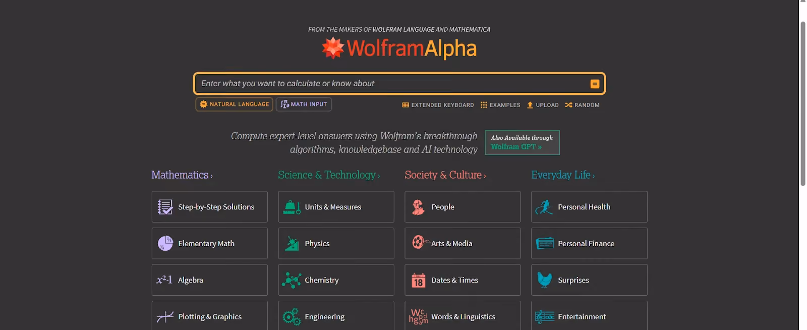 Wolfram Alpha