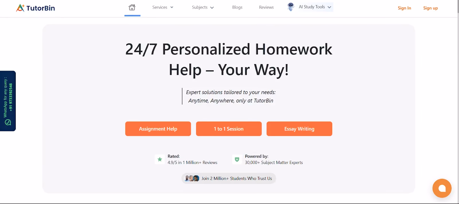 TutorBin Chemistry AI Solver