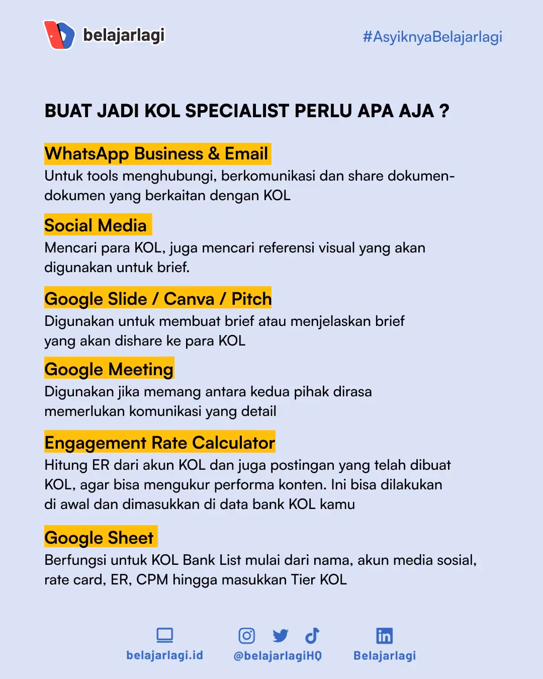 Tools KOL Specialist