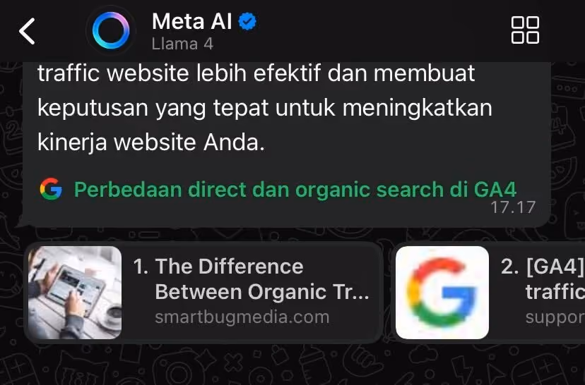 Bagaimana cara menggunakan Meta AI di WA?
