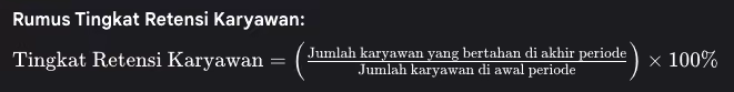 rumus retensi karyawan