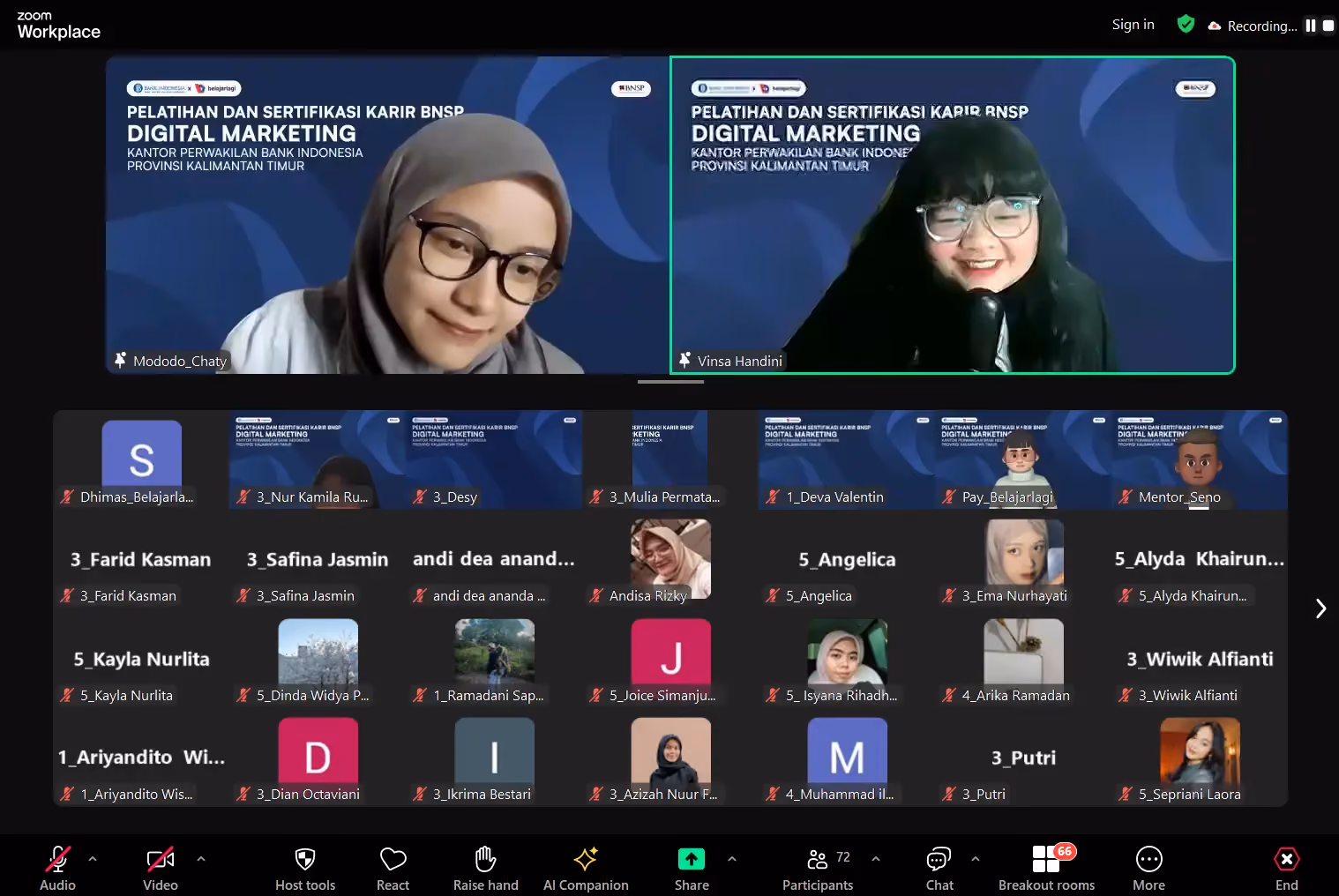 pelatihan BNSP digital marketing
