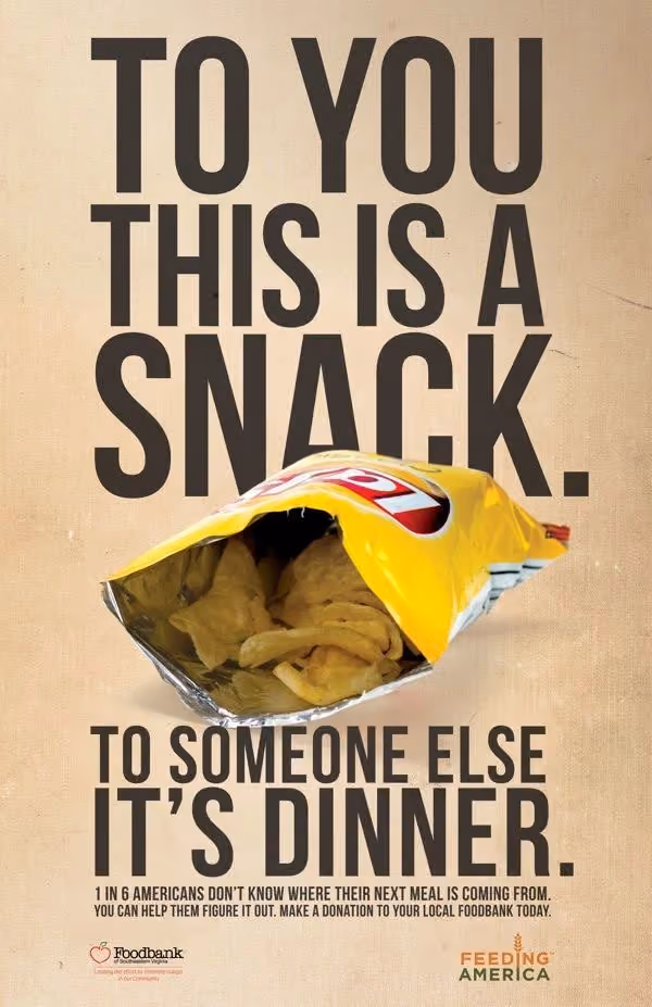 Iklan Donasi Makanan Ringan