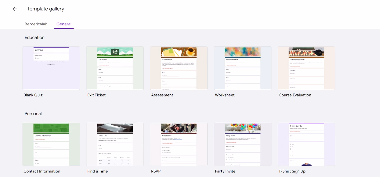 Cara membuat Google Form lewat komputer