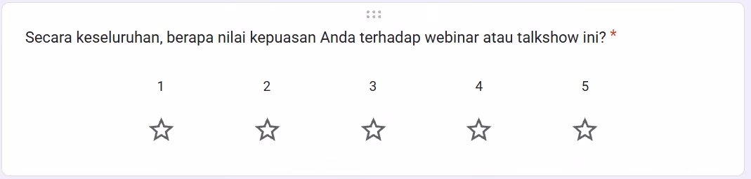 rating di google docs
