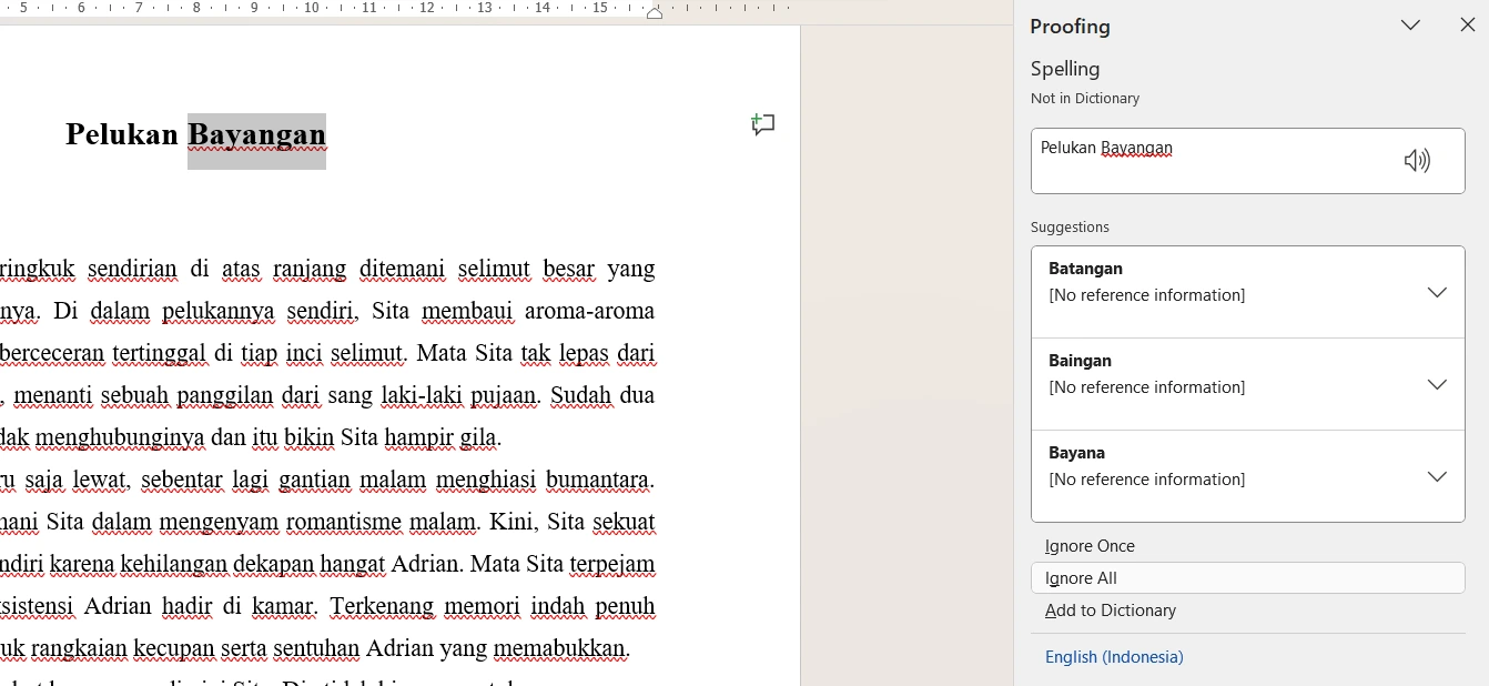 Cara menghilangkan garis merah di Word di ms word 2021