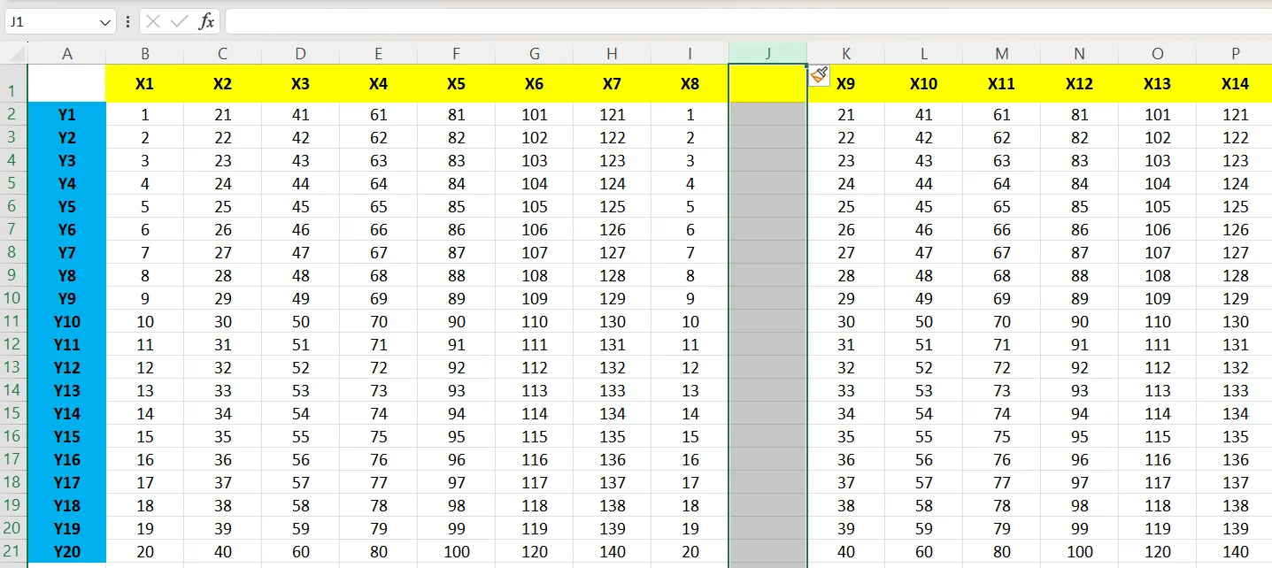Cara menambah kolom di Excel pakai fungsi insert