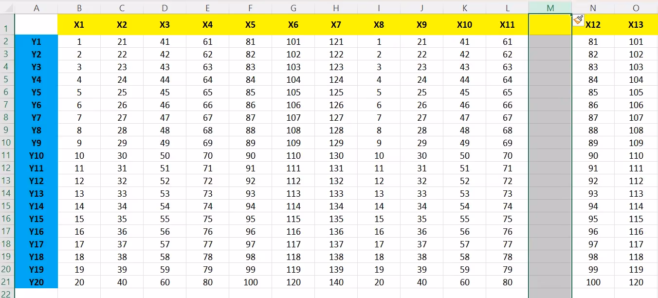 Cara menambah kolom di Excel 
