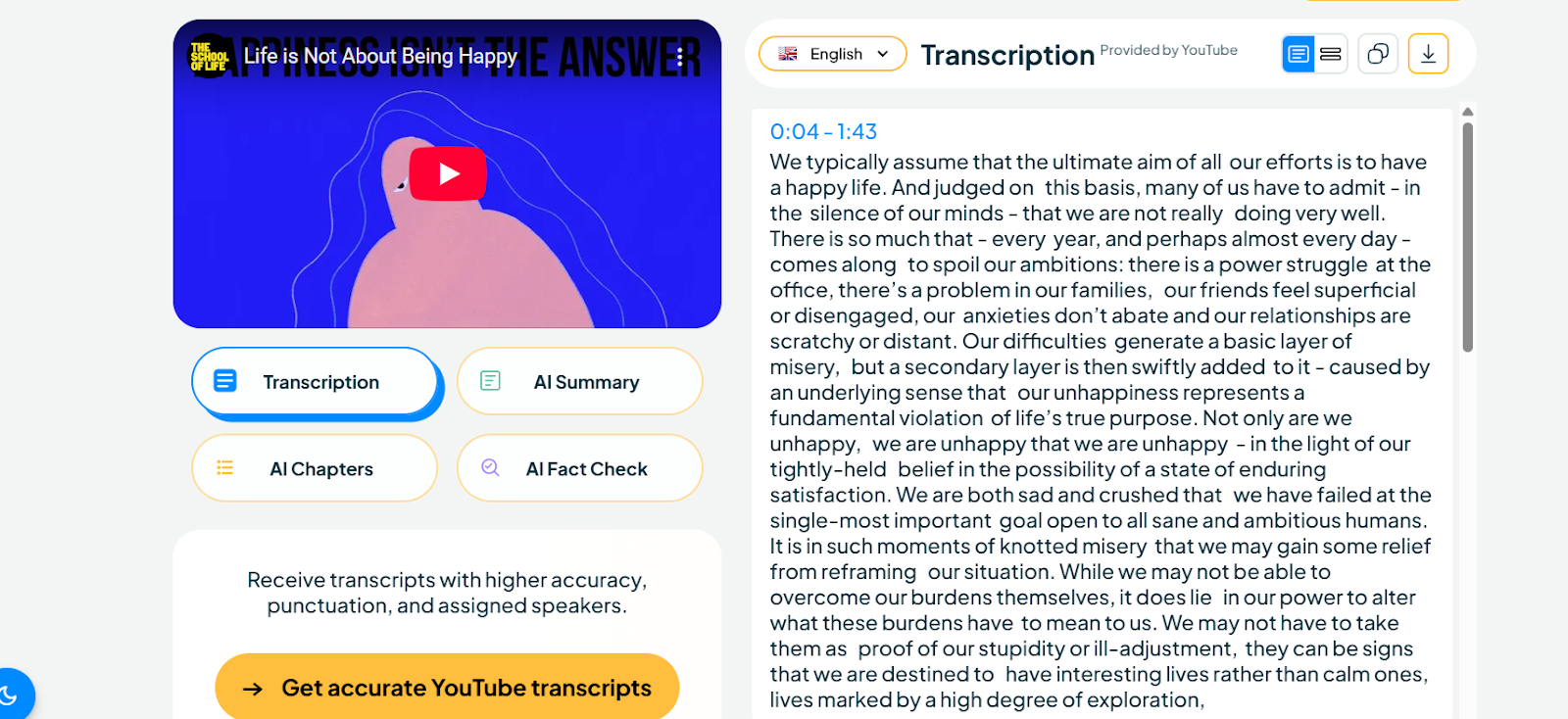 Cara transkrip video YouTube 