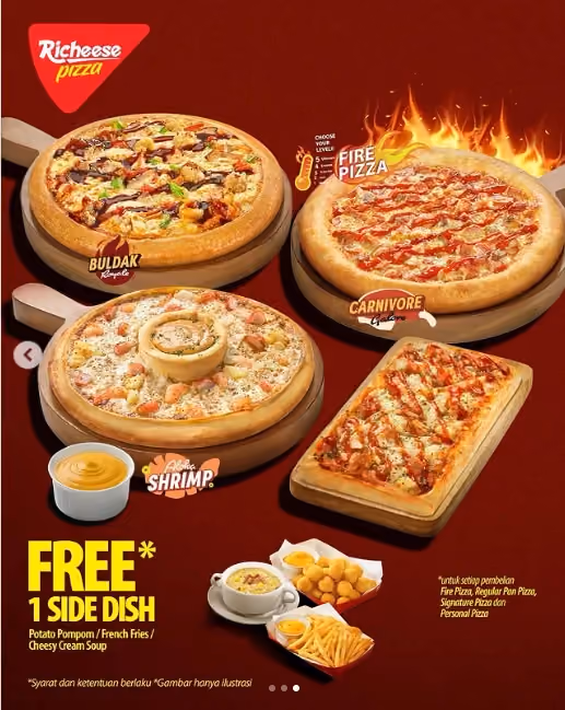 Richeese Kembangkan Restoran Pizza saat Kompetitor Lagi Melemah