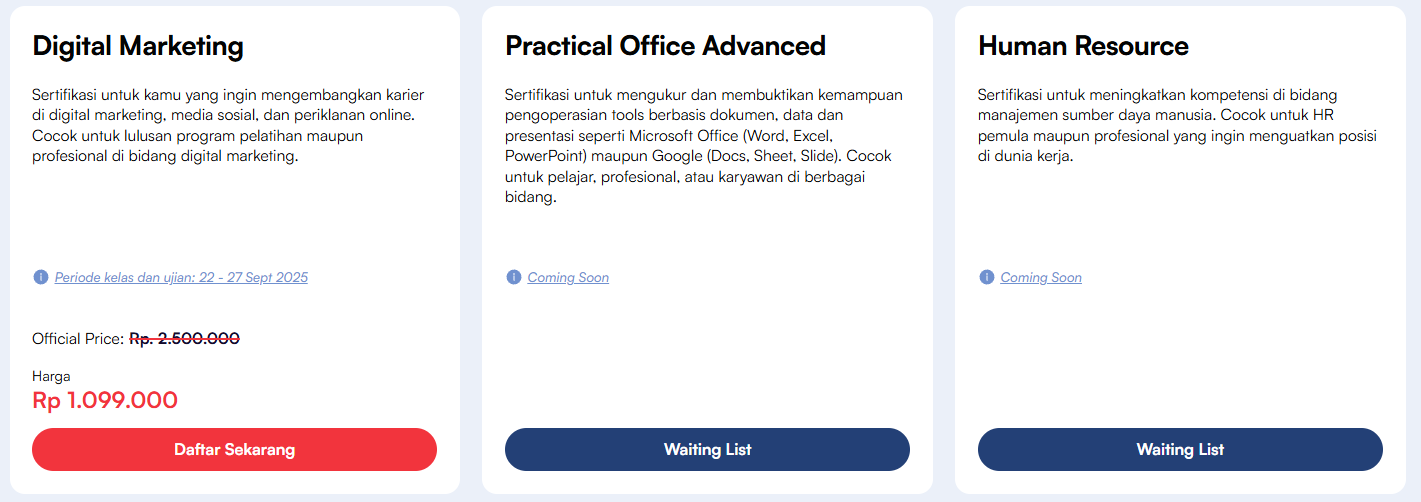 sertifikasi BNSP