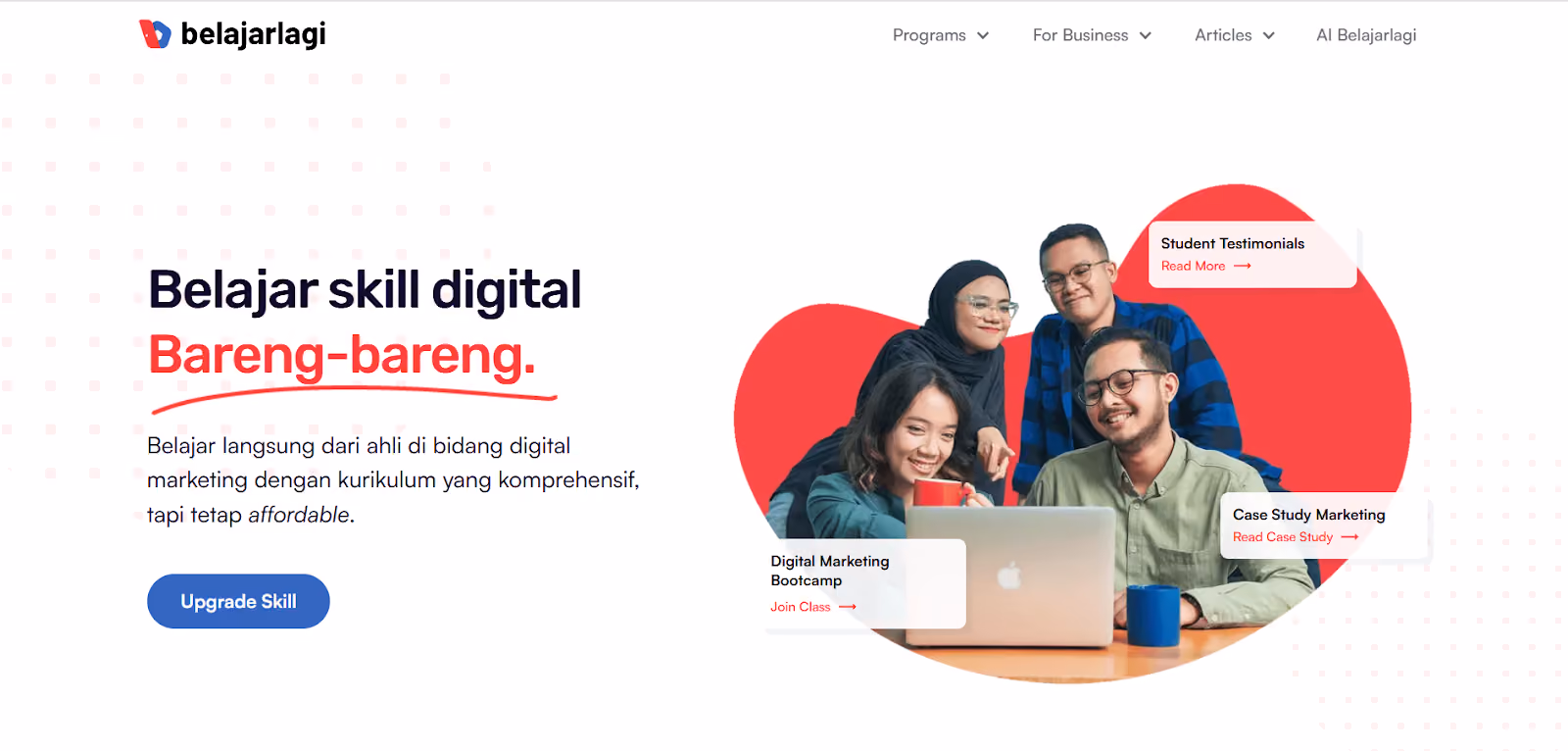 contoh website edutech