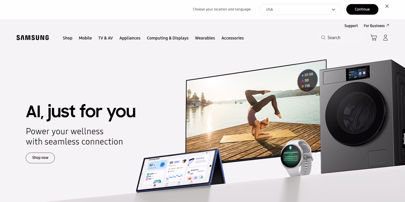 contoh website gadget