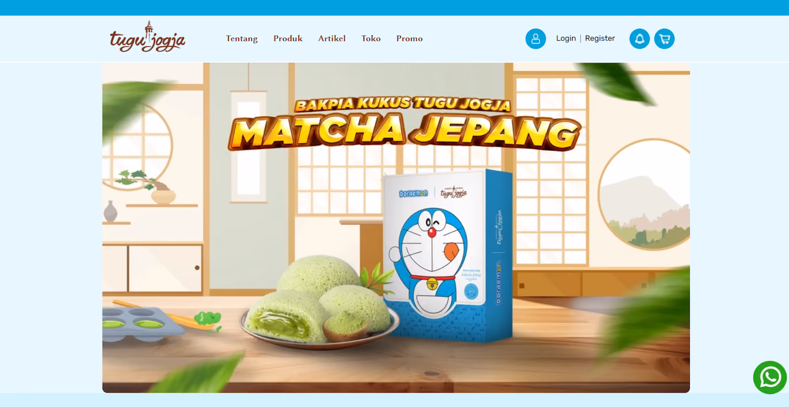 contoh website makanan f&b