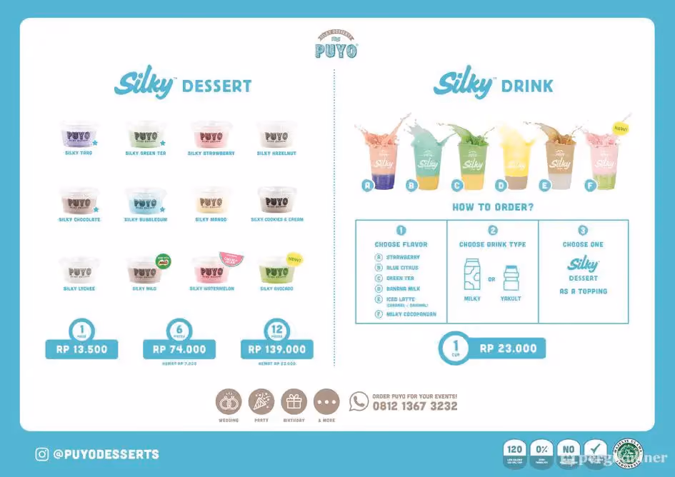 menu puyo
