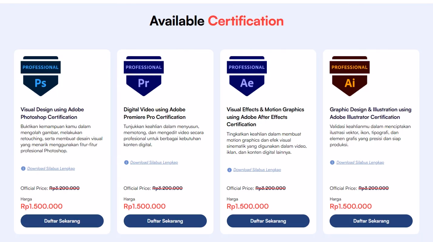 sertifikasi adobe