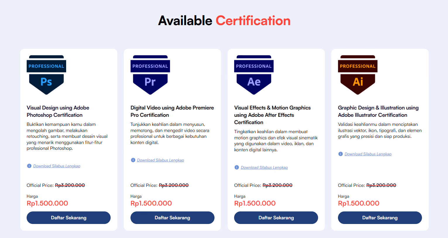 sertifikasi adobe