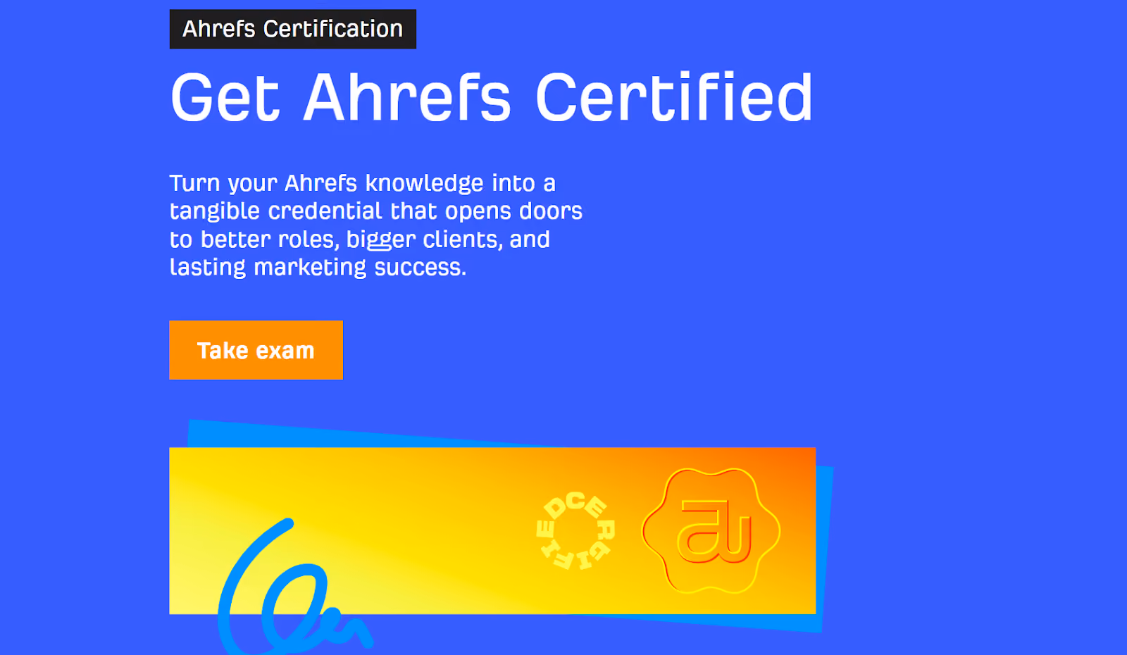 Ahrefs Certification