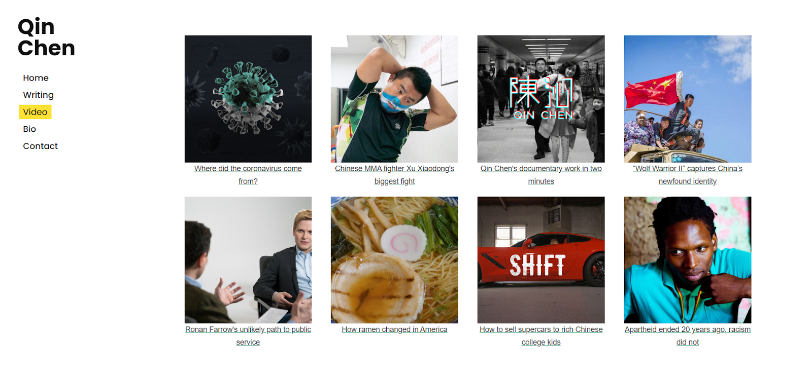 contoh portfolio online reporter