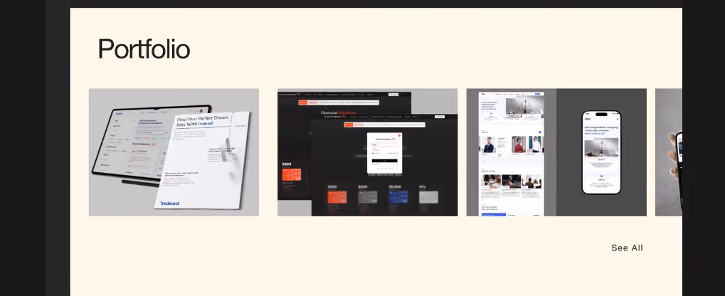 contoh portfolio ui ux designer