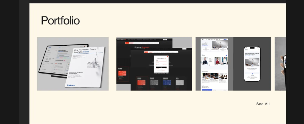 contoh portfolio ui ux designer