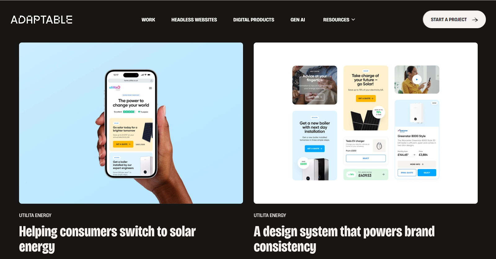contoh portfolio digital product