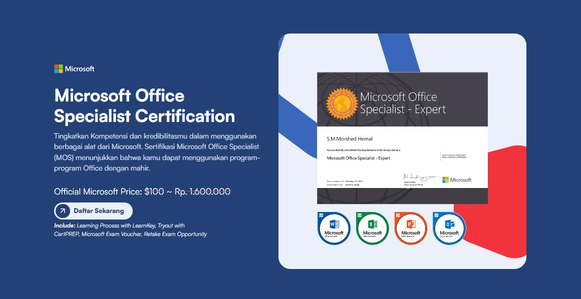 Microsoft Office Specialist (MOS) certification