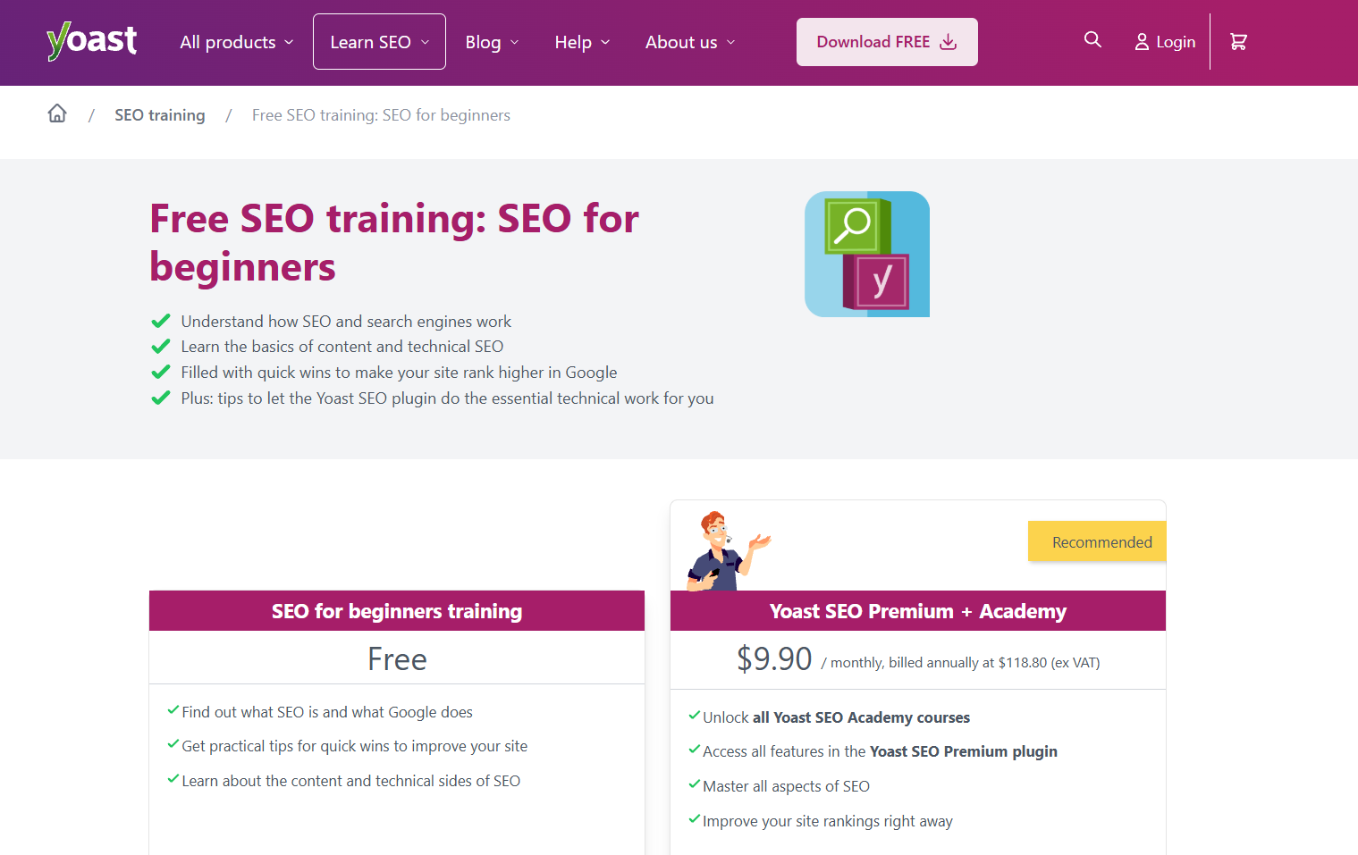 kursus seo online: yoast