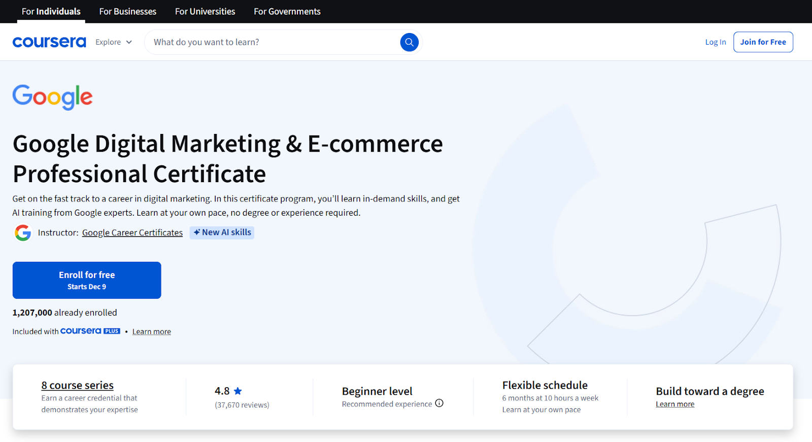 kursus seo online: google