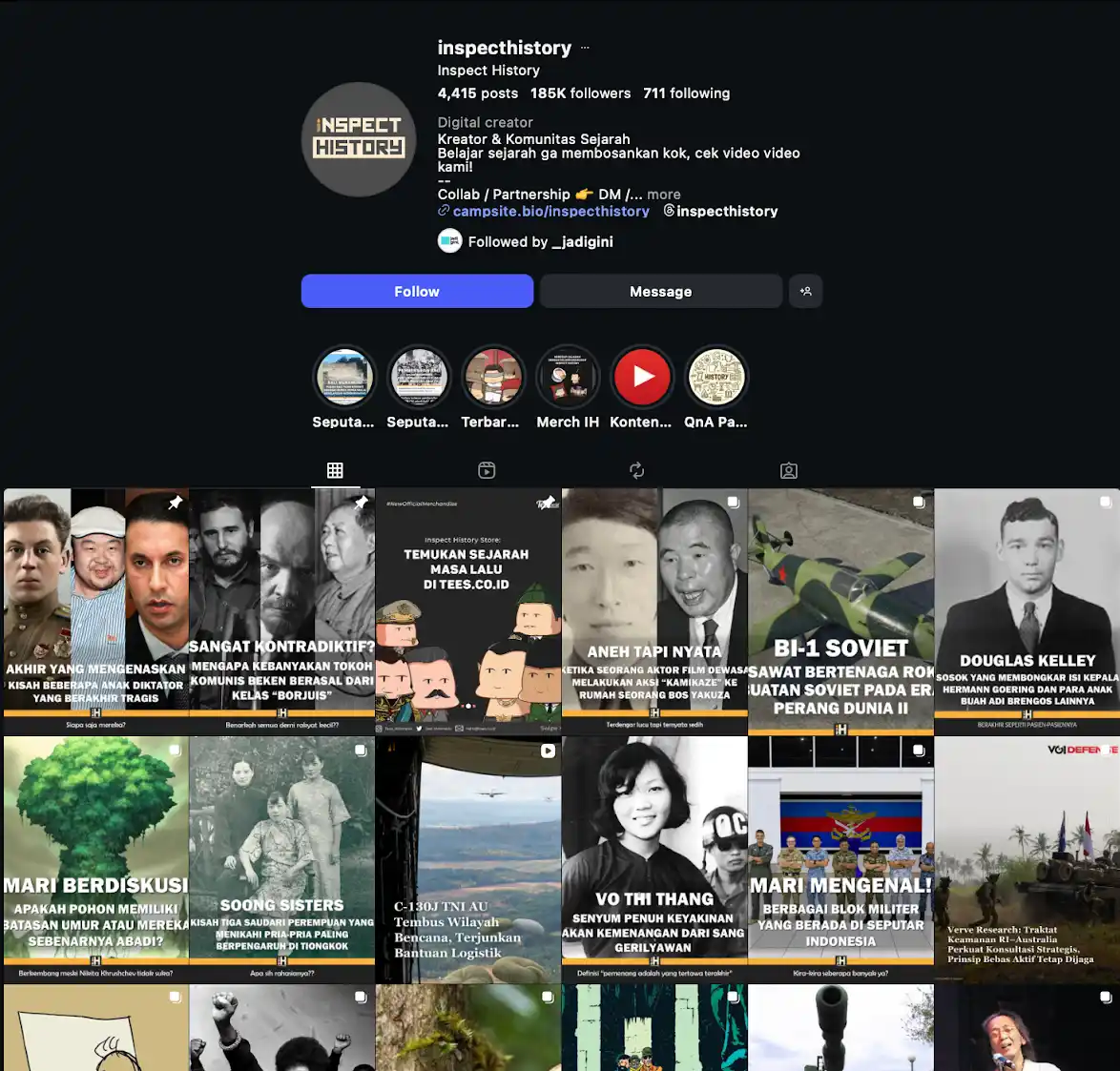 Konten Edukasi Sejarah populer