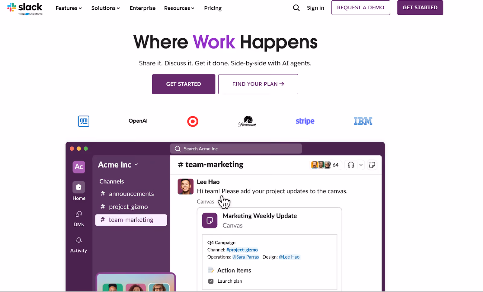 aplikasi perkantoran: slack