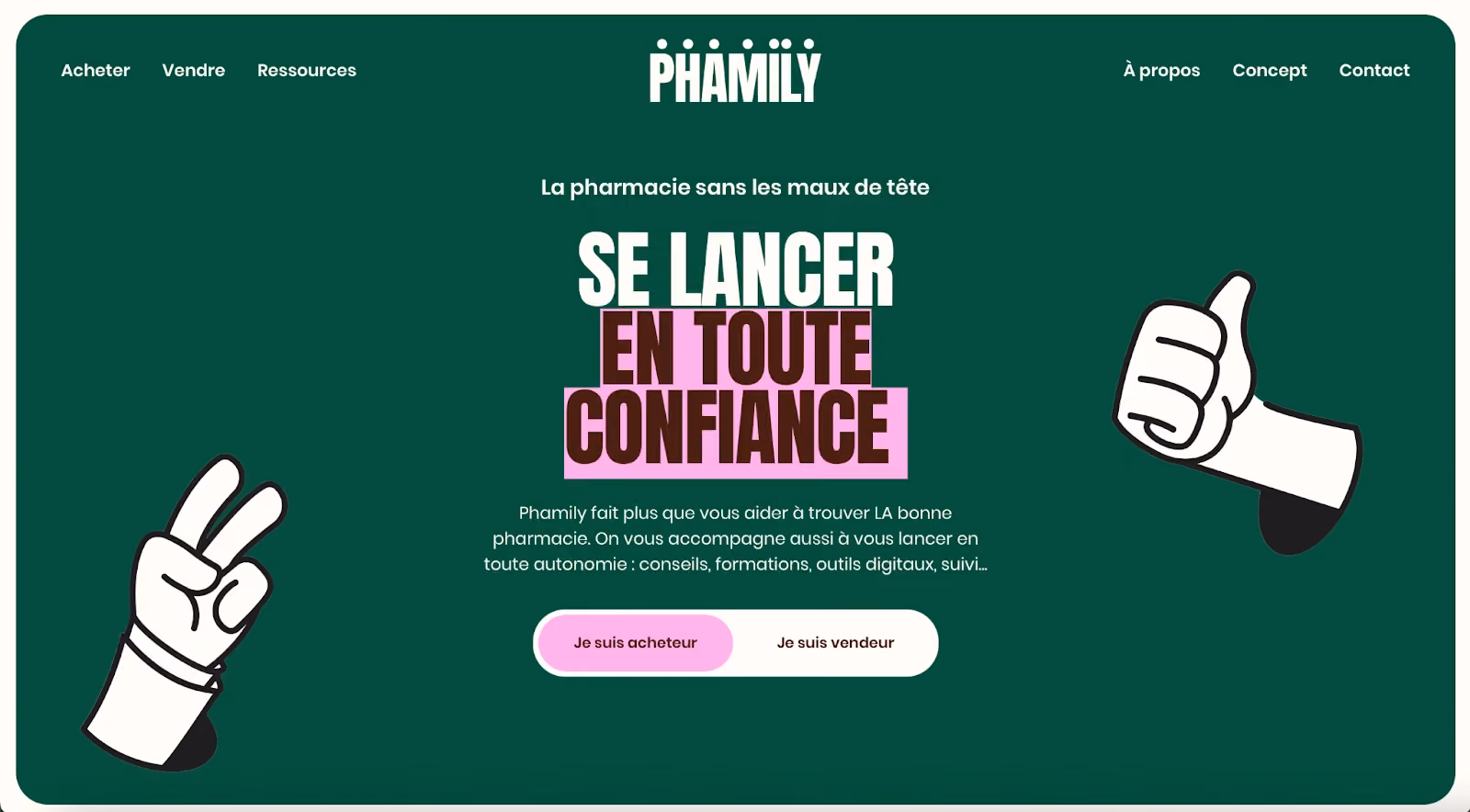 Desain Website Inspirasi phamily pharma