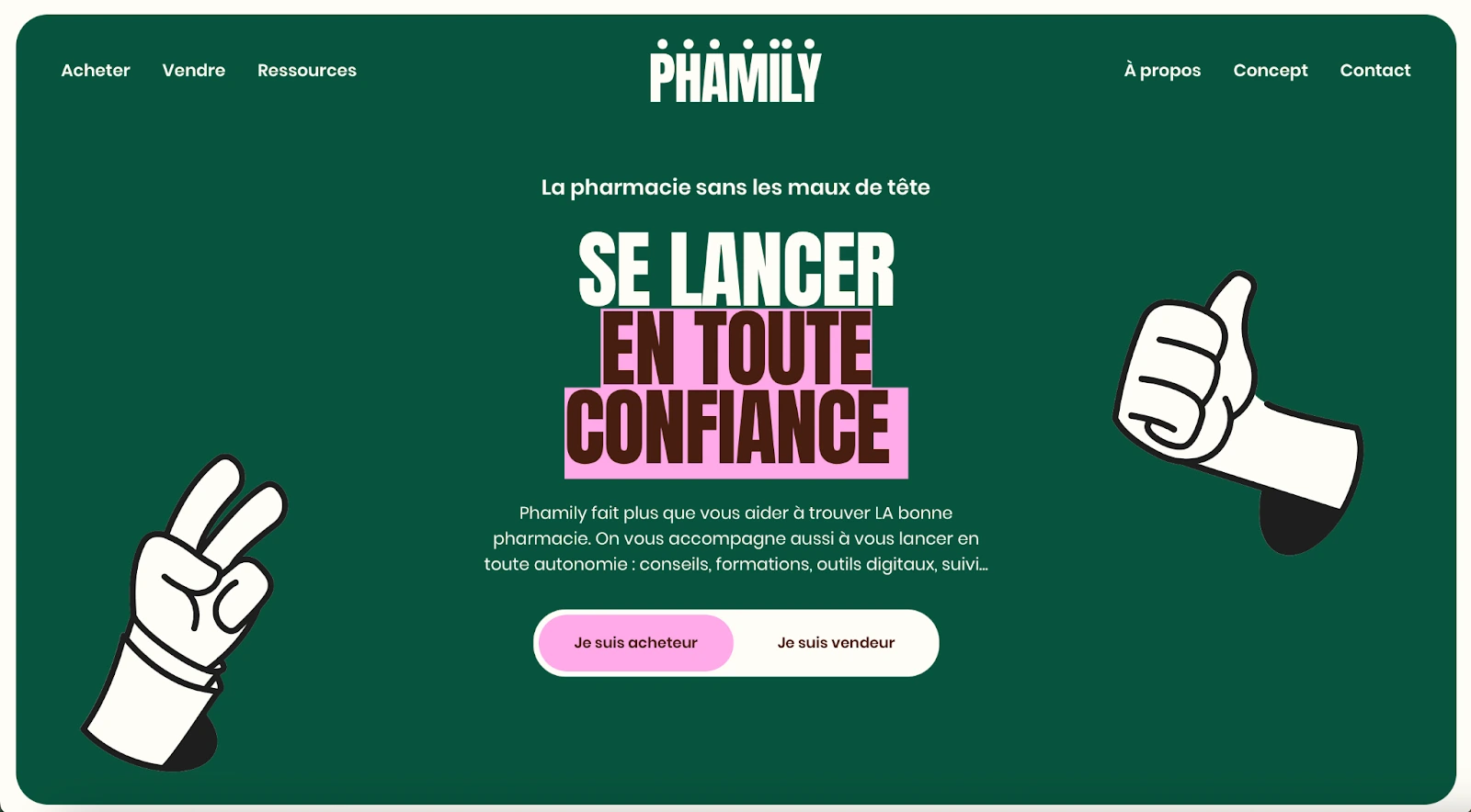 Desain Website Inspirasi phamily pharma
