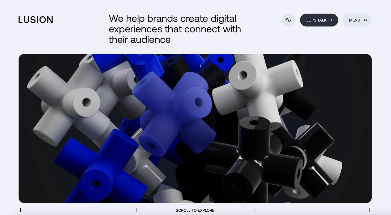 desain website untuk inspirasi: lusion