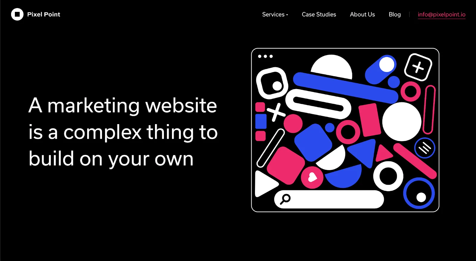 desain website untuk inspirasi: pixelpoint