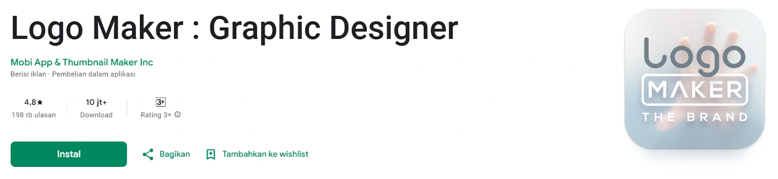 Logo Maker: Graphic Design dari Mobi App & Thumbnail Maker Inc