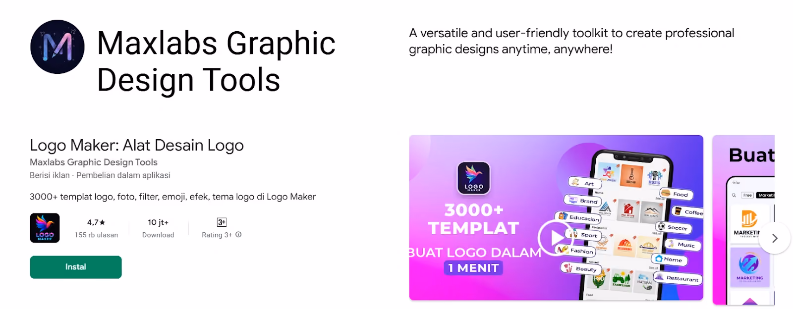 aplikasi pembuat logo: maxlabs