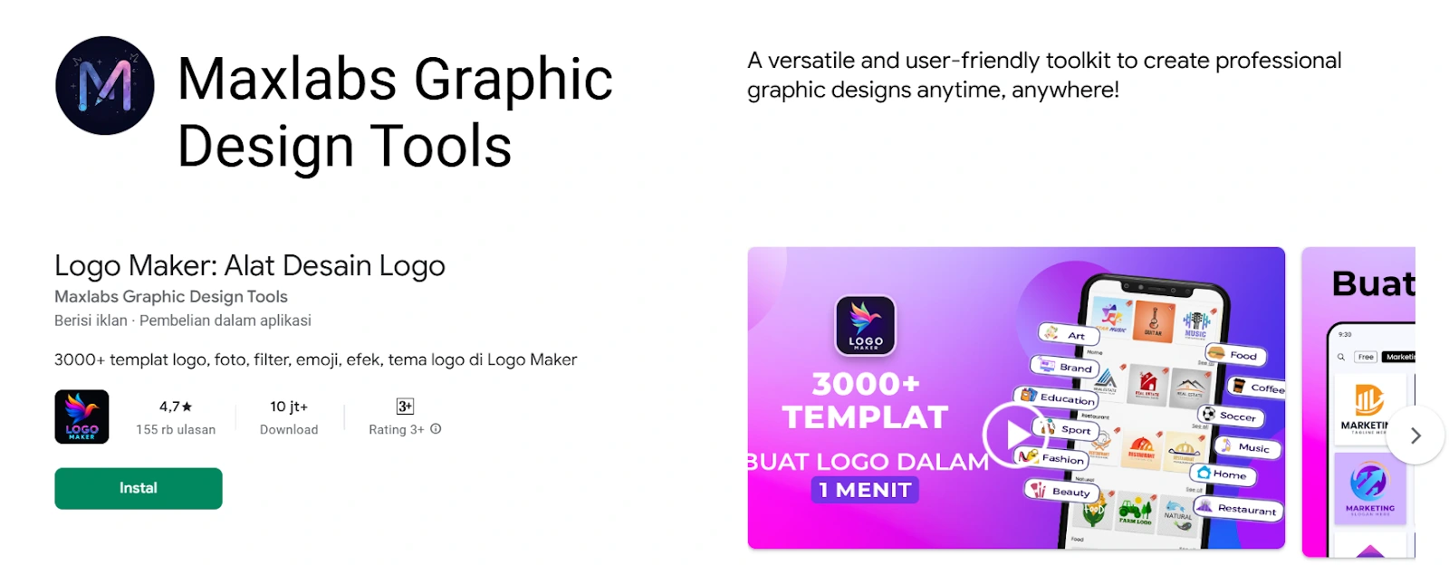 aplikasi pembuat logo: maxlabs