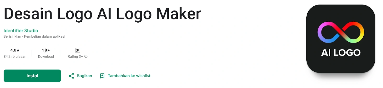 aplikasi pembuat logo: identifier studio