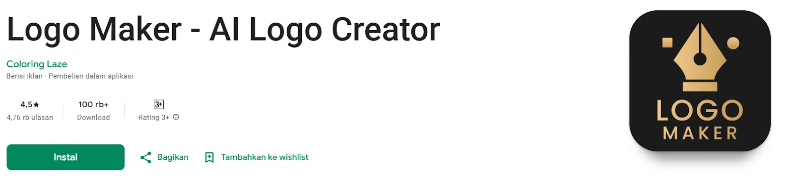 aplikasi pembuat logo: coloring laze