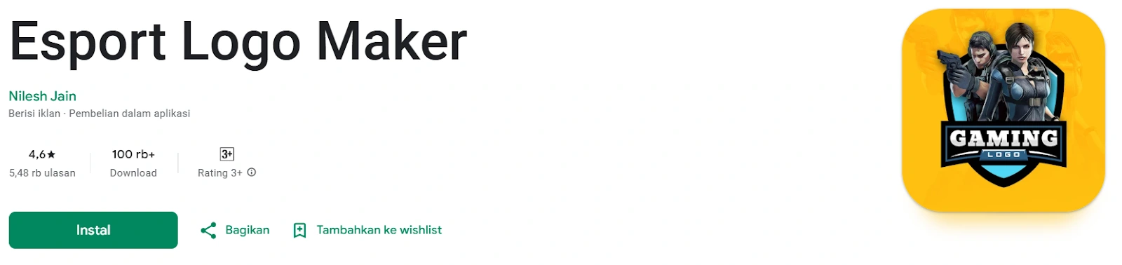 aplikasi pembuat logo: esport logo maker