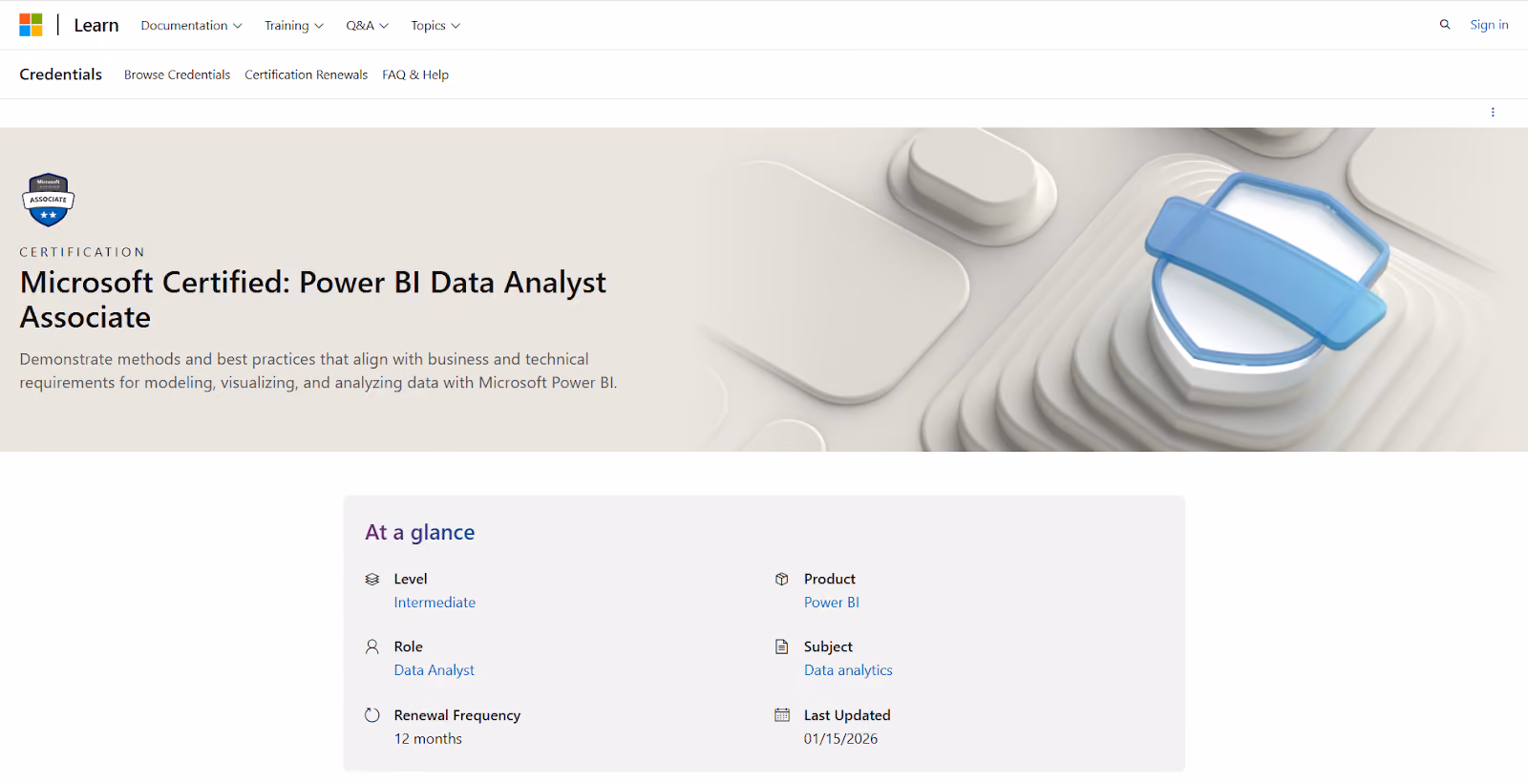 Microsoft Certified: Power BI Data Analyst Associate