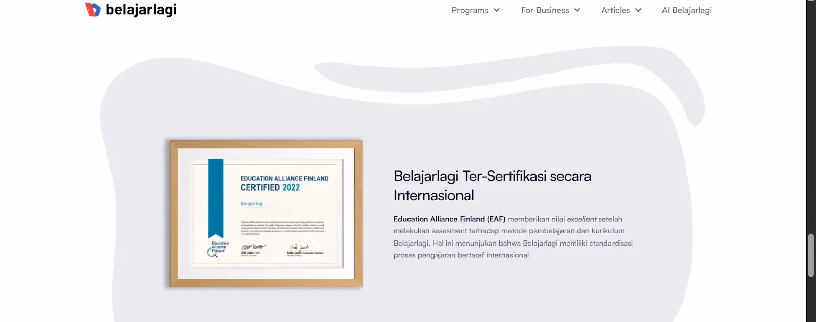 company profile: belajarlagi