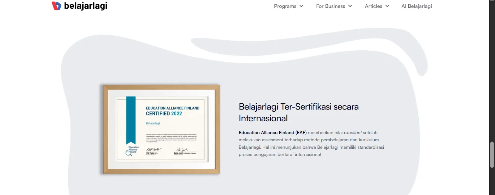 company profile: belajarlagi