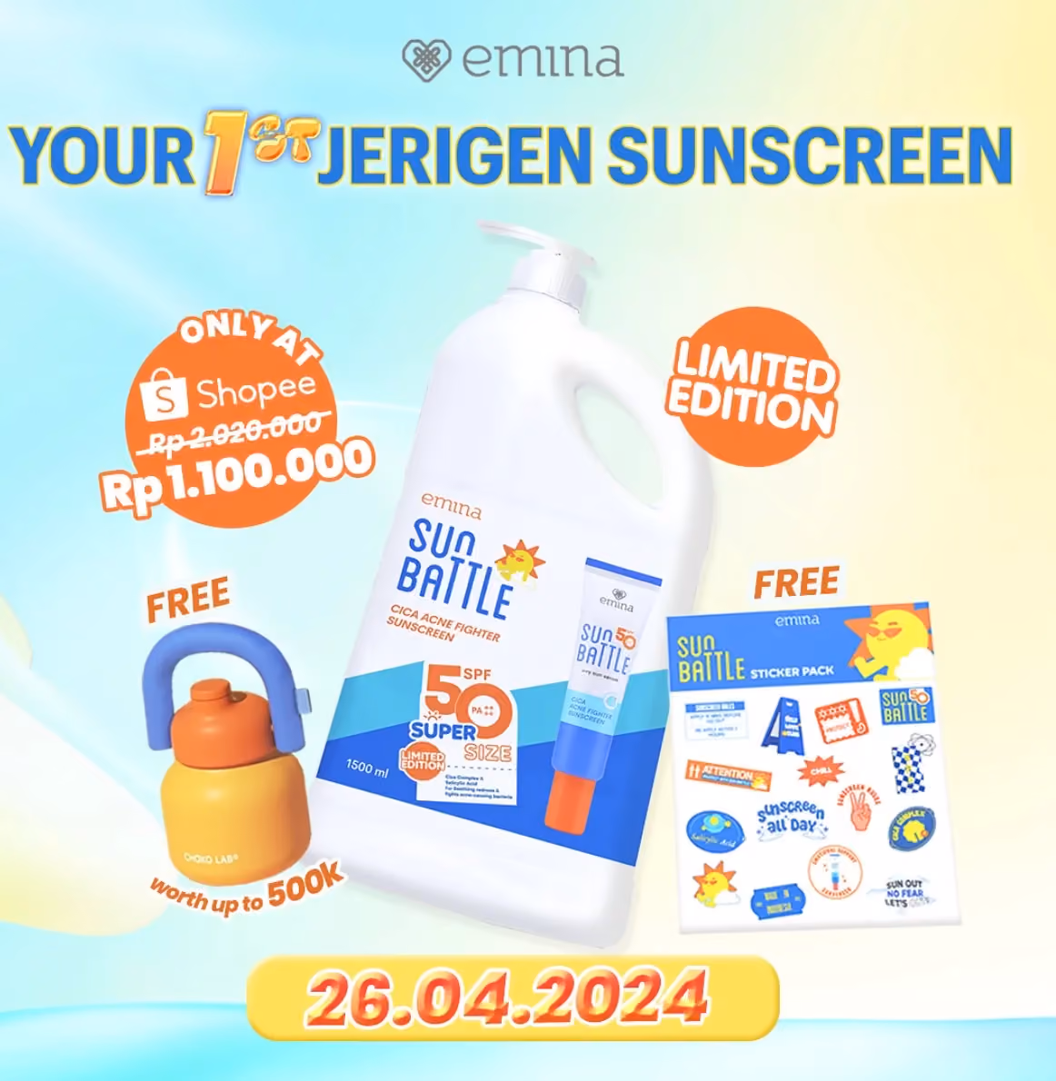 Contoh Viral Marketing: sunscreen jerigen
