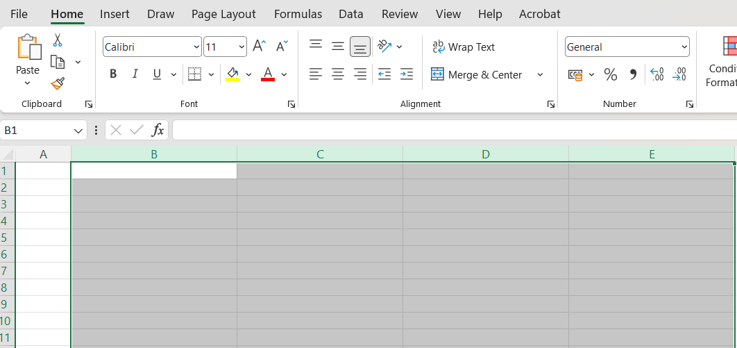 Cara melebarkan kolom di Excel